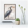 Picture of Blue Egret _GroupedProduct_Rectangle_Portrait_Canvas_Framed_