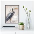 Picture of Blue Egret _GroupedProduct_Rectangle_Portrait_Canvas_Framed_