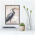 Picture of Blue Egret _GroupedProduct_Rectangle_Portrait_Canvas_Framed_