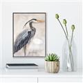Picture of Blue Egret _GroupedProduct_Rectangle_Portrait_Canvas_Framed_