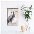 Picture of Blue Egret _GroupedProduct_Rectangle_Portrait_Canvas_Framed_
