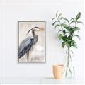 Picture of Blue Egret _GroupedProduct_Rectangle_Portrait_Canvas_Framed_