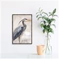 Picture of Blue Egret _GroupedProduct_Rectangle_Portrait_Canvas_Framed_