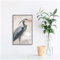 Picture of Blue Egret _GroupedProduct_Rectangle_Portrait_Canvas_Framed_