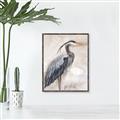 Picture of Blue Egret _GroupedProduct_Rectangle_Portrait_Canvas_Framed_