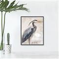Picture of Blue Egret _GroupedProduct_Rectangle_Portrait_Canvas_Framed_