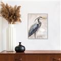 Picture of Blue Egret _GroupedProduct_Rectangle_Portrait_Canvas_Framed_