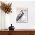 Picture of Blue Egret _GroupedProduct_Rectangle_Portrait_Canvas_Framed_