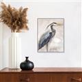 Picture of Blue Egret _GroupedProduct_Rectangle_Portrait_Canvas_Framed_