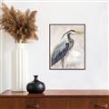Picture of Blue Egret _GroupedProduct_Rectangle_Portrait_Canvas_Framed_