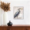 Picture of Blue Egret _GroupedProduct_Rectangle_Portrait_Canvas_Framed_