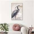 Picture of Blue Egret _GroupedProduct_Rectangle_Portrait_Canvas_Framed_