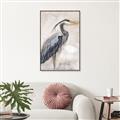 Picture of Blue Egret _GroupedProduct_Rectangle_Portrait_Canvas_Framed_