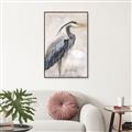 Picture of Blue Egret _GroupedProduct_Rectangle_Portrait_Canvas_Framed_