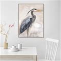 Picture of Blue Egret _GroupedProduct_Rectangle_Portrait_Canvas_Framed_