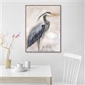 Picture of Blue Egret _GroupedProduct_Rectangle_Portrait_Canvas_Framed_