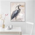 Picture of Blue Egret _GroupedProduct_Rectangle_Portrait_Canvas_Framed_
