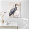 Picture of Blue Egret _GroupedProduct_Rectangle_Portrait_Canvas_Framed_