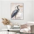 Picture of Blue Egret _GroupedProduct_Rectangle_Portrait_Canvas_Framed_