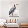 Picture of Blue Egret _GroupedProduct_Rectangle_Portrait_Canvas_Framed_