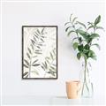 Picture of Layered Leaves II _GroupedProduct_Rectangle_Portrait_Canvas_Framed_