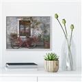 Picture of Red Bike _GroupedProduct_Rectangle_Landscape_Canvas_Framed_
