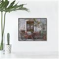 Picture of Red Bike _GroupedProduct_Rectangle_Landscape_Canvas_Framed_