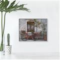 Picture of Red Bike _GroupedProduct_Rectangle_Landscape_Canvas_Framed_