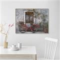Picture of Red Bike _GroupedProduct_Rectangle_Landscape_Canvas_Framed_