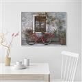 Picture of Red Bike _GroupedProduct_Rectangle_Landscape_Canvas_Framed_