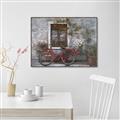 Picture of Red Bike _GroupedProduct_Rectangle_Landscape_Canvas_Framed_