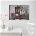 Picture of Red Bike _GroupedProduct_Rectangle_Landscape_Canvas_Framed_