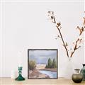 Picture of Small Lake in the Desert _GroupedProduct_Square_Canvas_Framed_