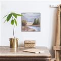 Picture of Small Lake in the Desert _GroupedProduct_Square_Canvas_Framed_