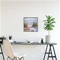 Picture of Small Lake in the Desert _GroupedProduct_Square_Canvas_Framed_