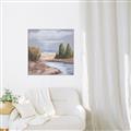 Picture of Small Lake in the Desert _GroupedProduct_Square_Canvas_Framed_