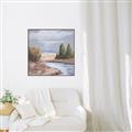 Picture of Small Lake in the Desert _GroupedProduct_Square_Canvas_Framed_