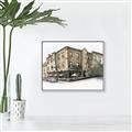 Picture of Around the Block I _GroupedProduct_Rectangle_Landscape_Canvas_Framed_