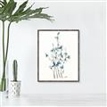 Picture of Blue Leaves I  _GroupedProduct_Rectangle_Portrait_Canvas_Framed_