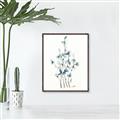 Picture of Blue Leaves I  _GroupedProduct_Rectangle_Portrait_Canvas_Framed_