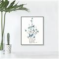 Picture of Blue Leaves I  _GroupedProduct_Rectangle_Portrait_Canvas_Framed_