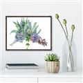 Picture of Succulent Group _GroupedProduct_Rectangle_Landscape_Canvas_Framed_