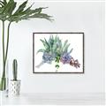 Picture of Succulent Group _GroupedProduct_Rectangle_Landscape_Canvas_Framed_