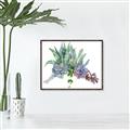 Picture of Succulent Group _GroupedProduct_Rectangle_Landscape_Canvas_Framed_