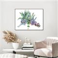 Picture of Succulent Group _GroupedProduct_Rectangle_Landscape_Canvas_Framed_