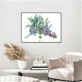 Picture of Succulent Group _GroupedProduct_Rectangle_Landscape_Canvas_Framed_