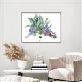 Picture of Succulent Group _GroupedProduct_Rectangle_Landscape_Canvas_Framed_