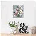 Picture of Coloured flower in pot I _GroupedProduct_Rectangle_Portrait_Canvas_Framed_