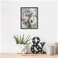 Picture of Coloured flower in pot I _GroupedProduct_Rectangle_Portrait_Canvas_Framed_