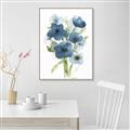 Picture of Blue Poppies I  _GroupedProduct_Rectangle_Portrait_Canvas_Framed_